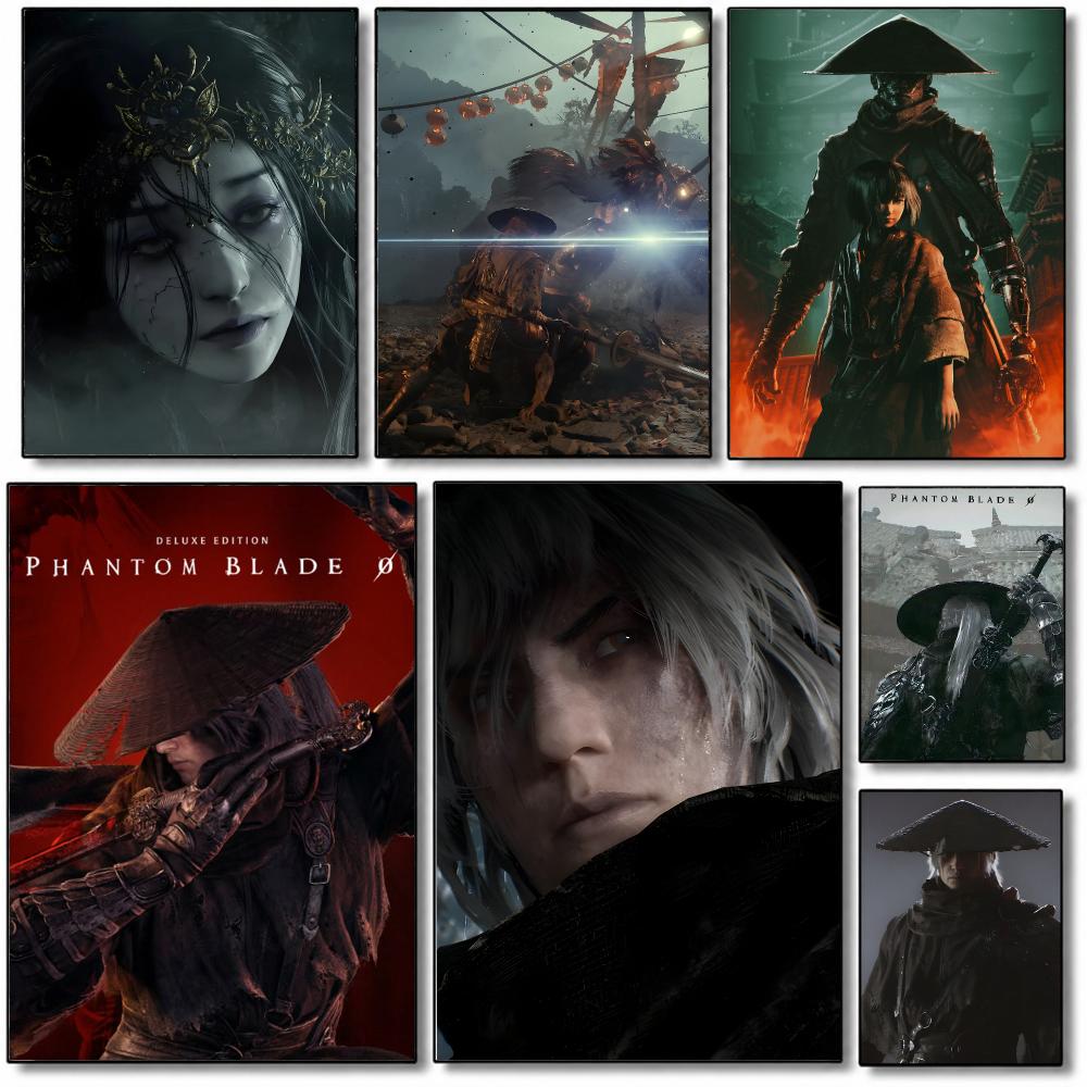 Drawknife Blade - โปสเตอร์เกม P-Phantom Blade Zero ภาพวาดตกแต่งผนังสำหรับตกแต่งห้องนอน ห้องพักอาศัย