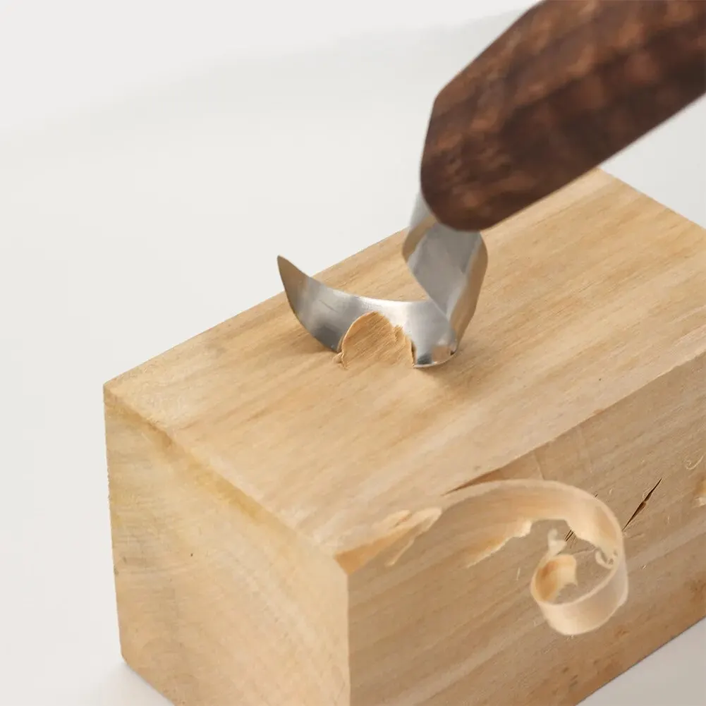 Wood Chisel Set - ‌ 1PC Professional ไม้แกะสลักชุดมีดใบมีดโค้ง & Scraper-เครื่องมือหัตถกรรมสําหรับ