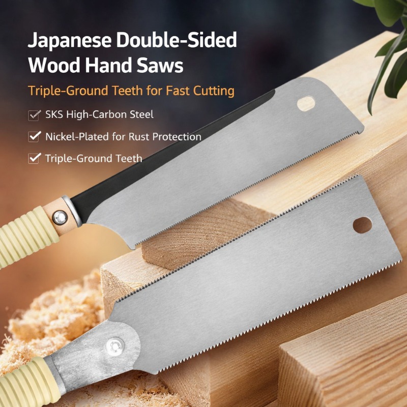 เลื่อยมือสองด้านแบบญี่ปุ่น ใบเ - Woodworking In Japanese บทวิจารณ์และราคา